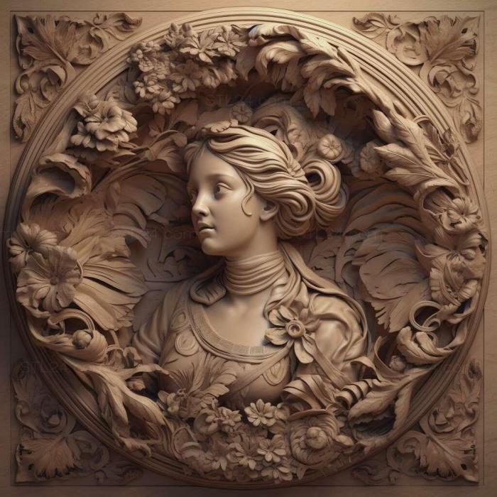 Patterns and decorations (stl gorgeous 3, PATTERN_1691) 3D models for cnc